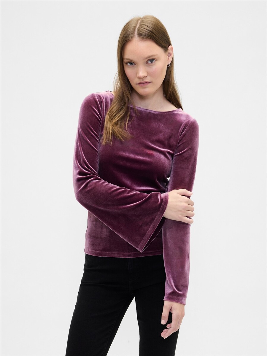 Remera Cuello Bote Mujer - Tuscan Red 