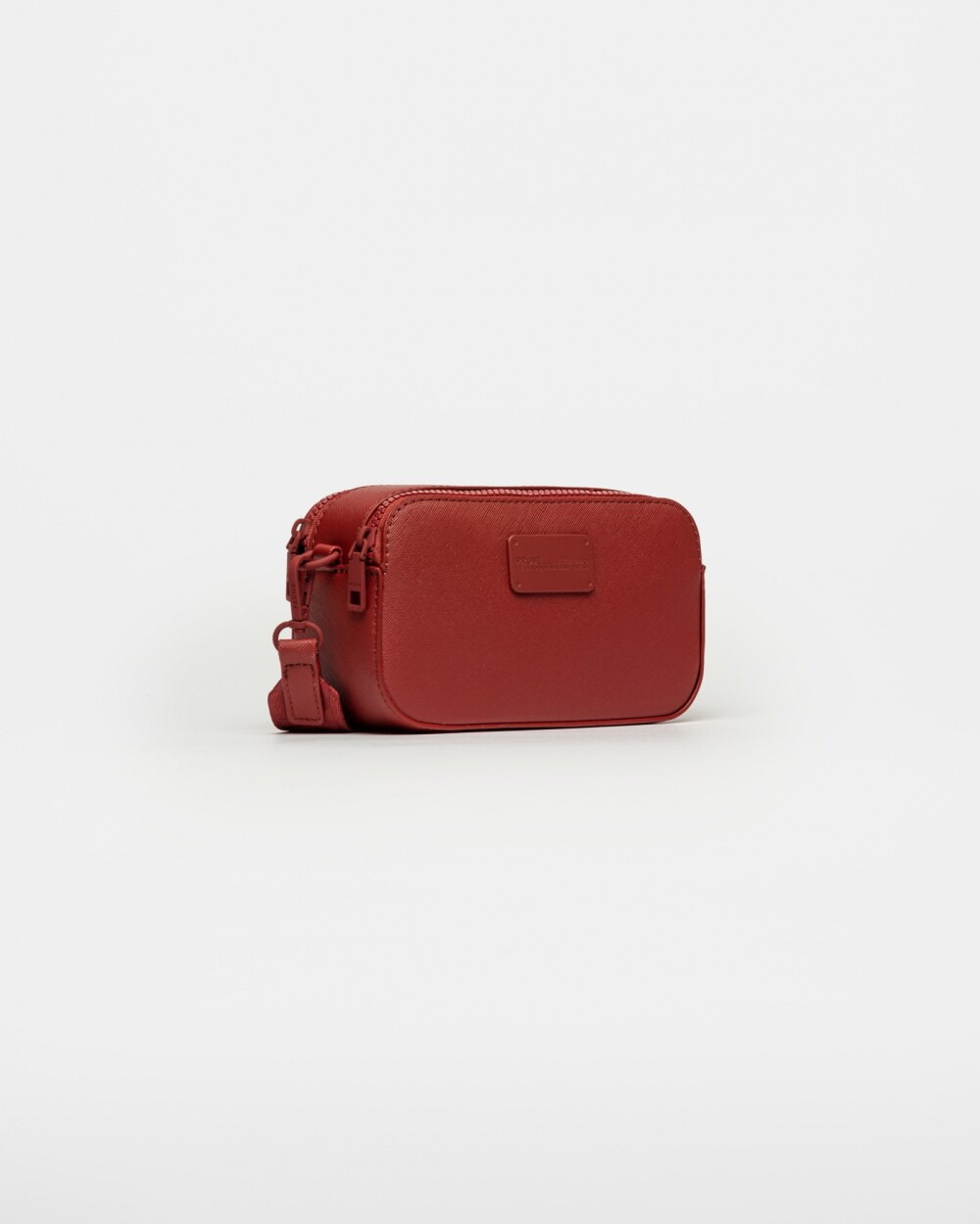 Bandolera Penny En Efecto Cuero Zaffiano Rojo