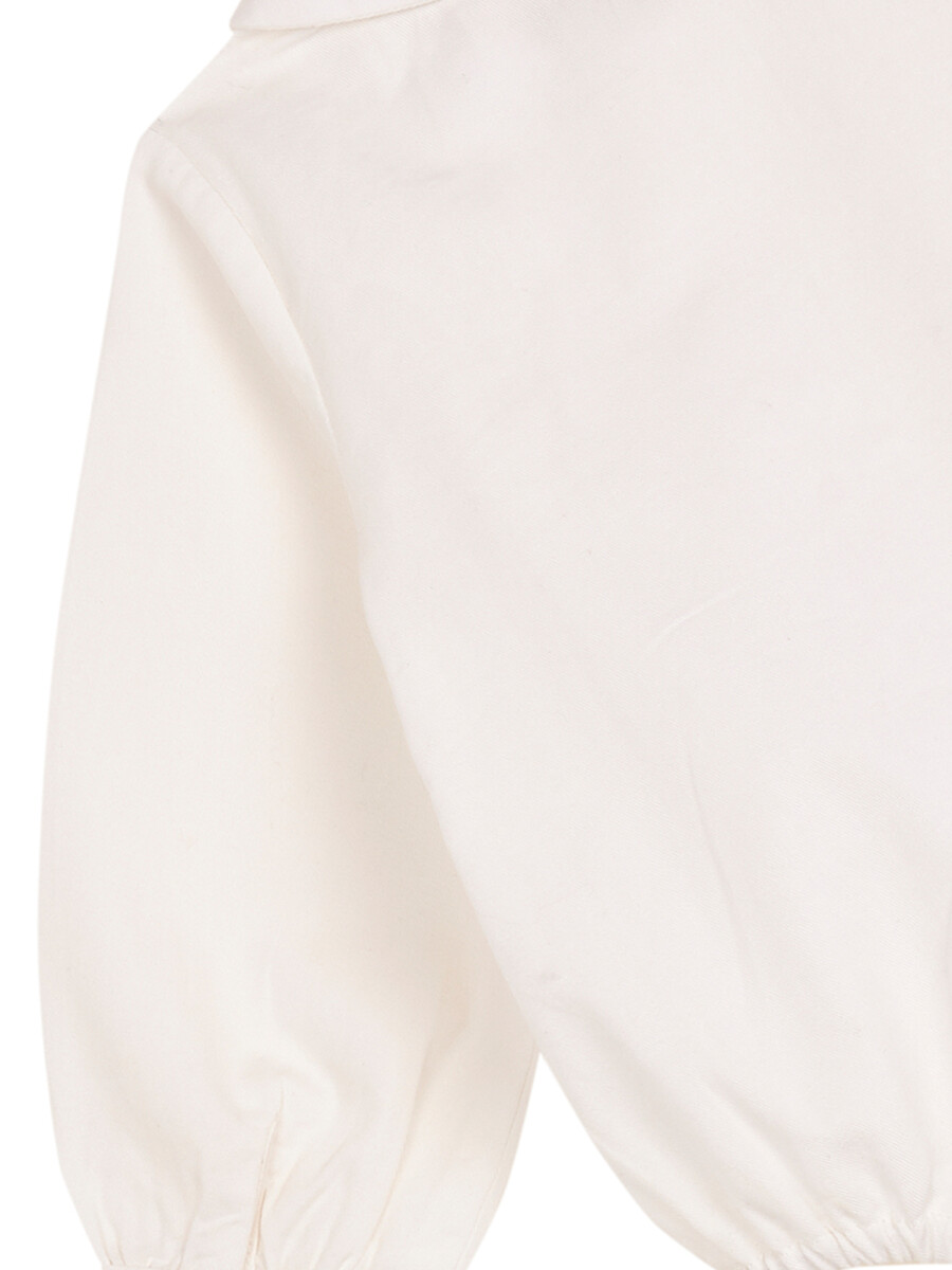 Camisa Body Cuello Bebe Blanco Roto