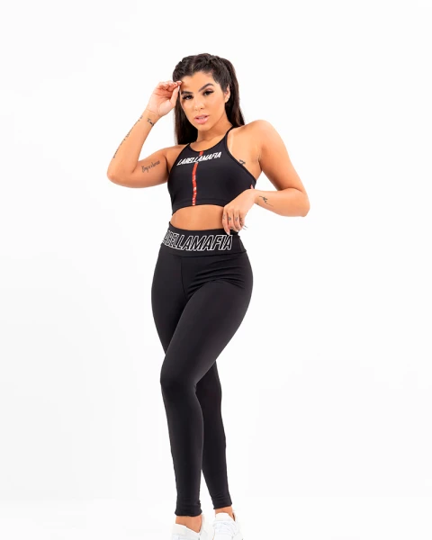 Conjunto Top Legging Negro U
