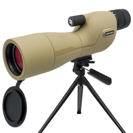 Monocular 25-75x60 con trípode y adaptación para celular Caqui