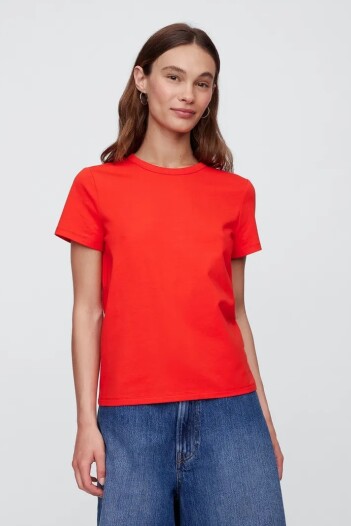 Remera Cuello Redondo Mujer Poster Red