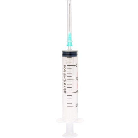 Jeringa Descartable con Aguja 20 mL