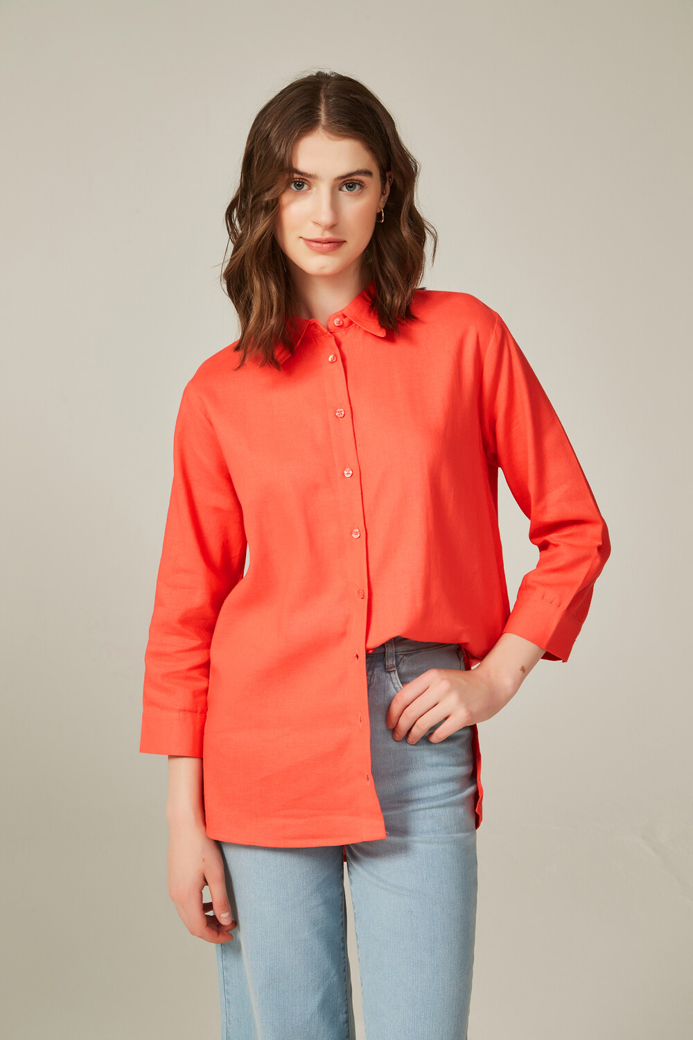 Camisa coral top