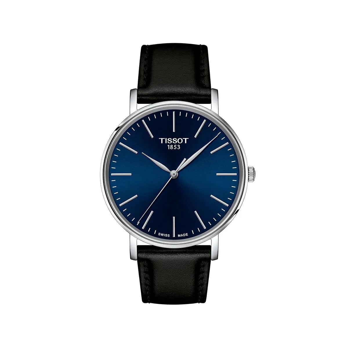 Reloj Tissot Everytime Gent T1434101604100 Para Hombre De Cuero 