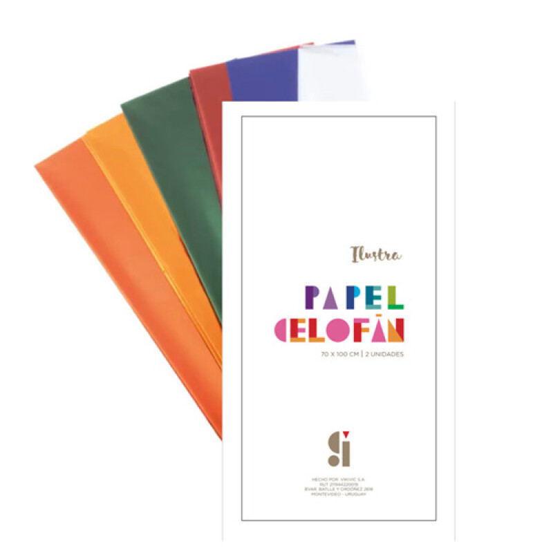 Papel Celofán Ilustra x2 Unidades 70x100Cm Rojo #Papel Celofán Ilustra X 2 Unidades 70X100Cm Rojo