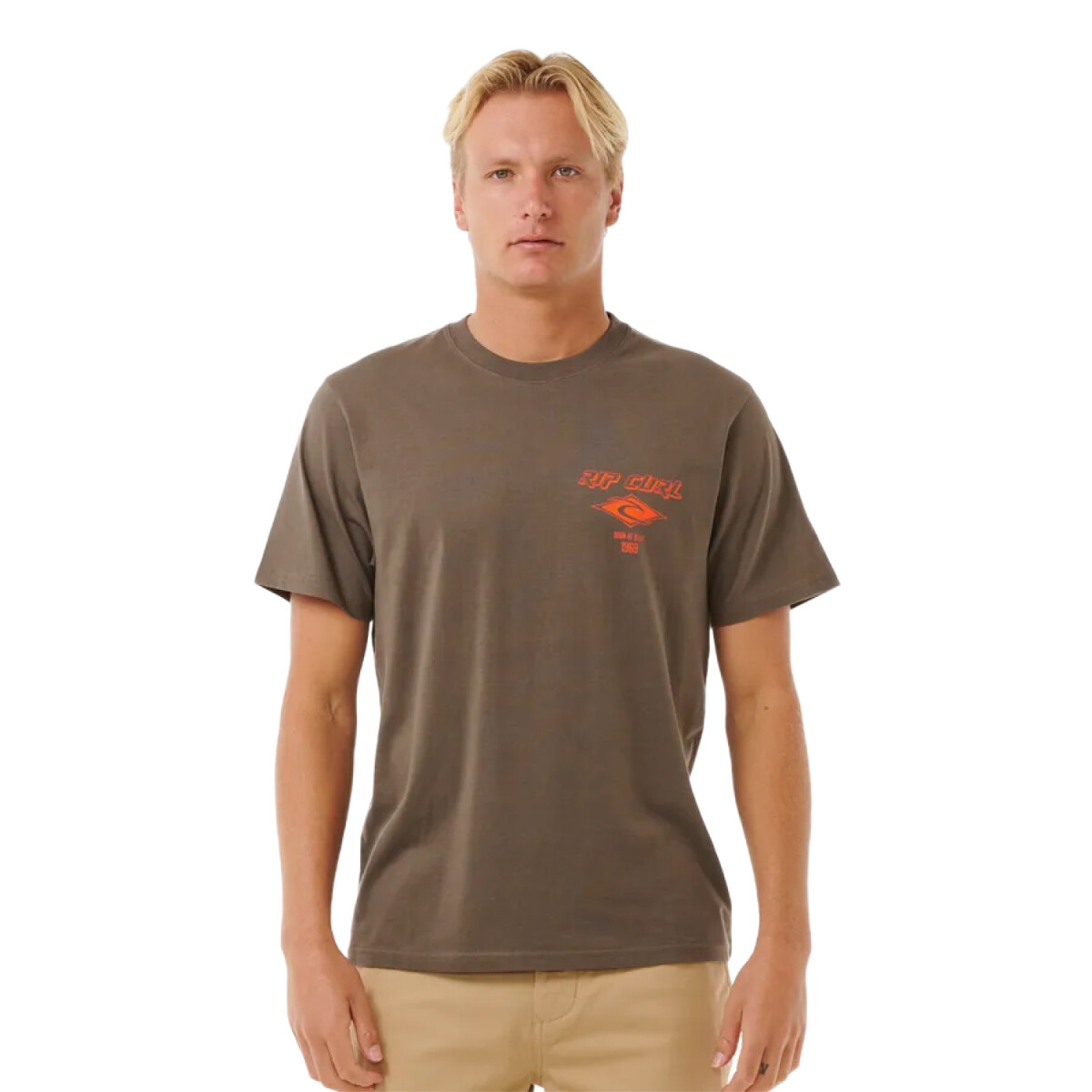 Remera Rip Curl Fade Out Icon Tee - Marrón 