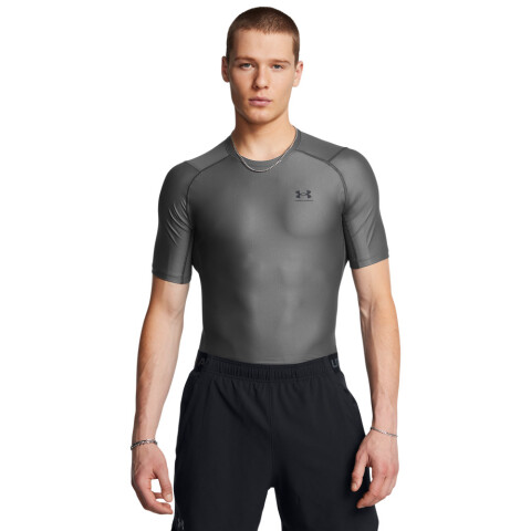 UA HG IsoChill Comp SS-GRY GRY-025