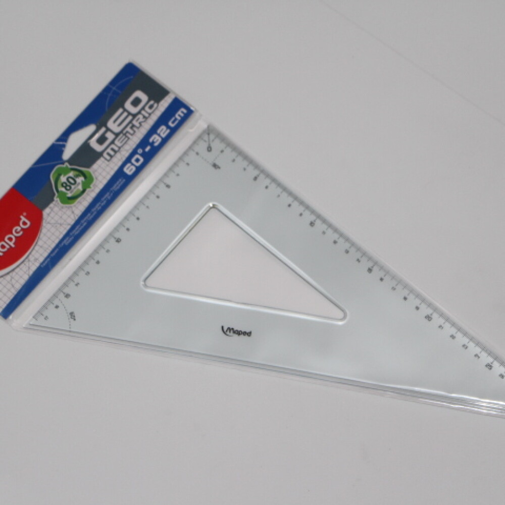 ESCUADRA MAPED ACRILICA 32 CM 60 GRADOS ESCUADRA MAPED ACRILICA 32 CM 60 GRADOS