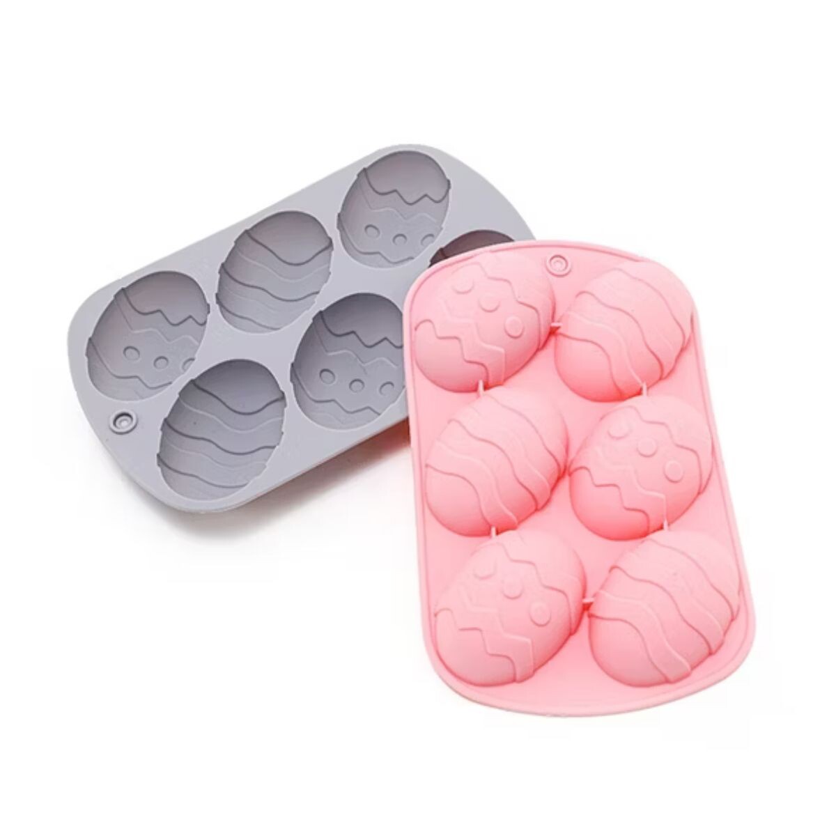 Molde de Silicona Huevo de Pascuas x6 