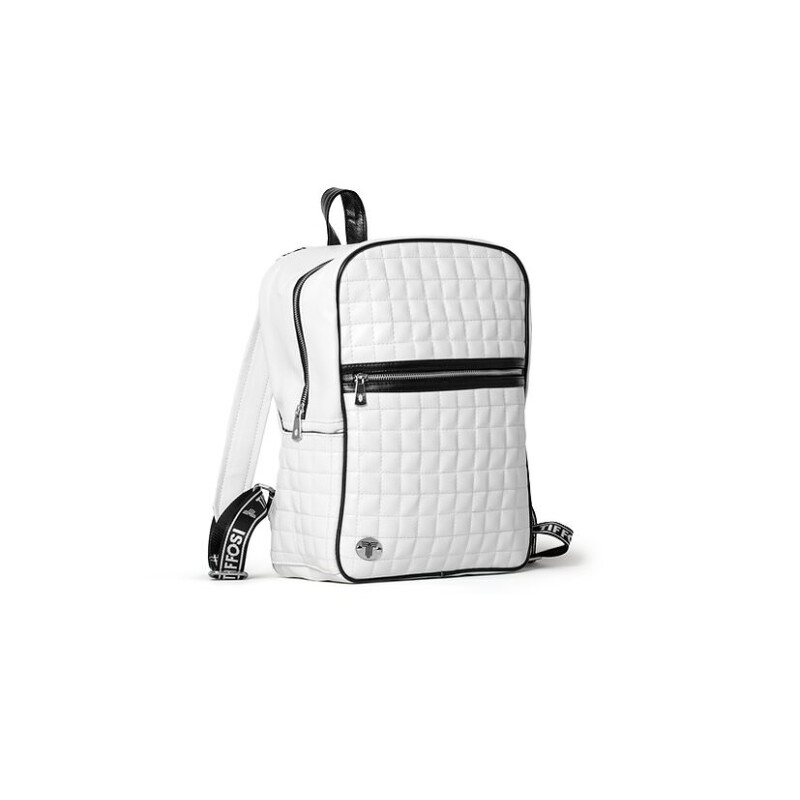 Mochila Tiffosi Cuadrille Blanco - Negro