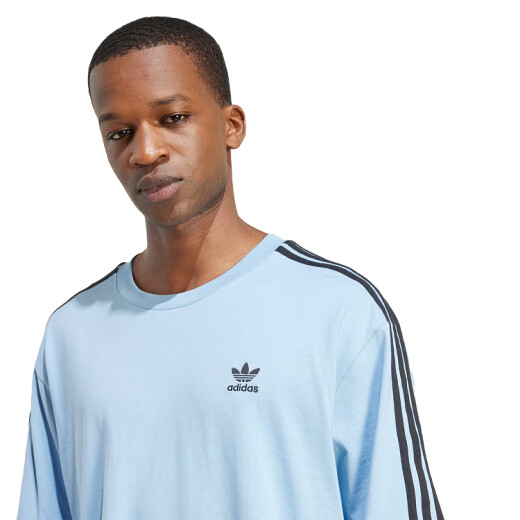 Remera Adidas 3-Stripes Tee Over - Celeste Remera Adidas 3-Stripes Tee Over - Celeste
