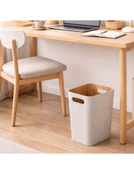 PAPELERA SIN TAPA 26x18x30CM EXTERIOR TELA CREMA PAPELERA SIN TAPA 26x18x30CM EXTERIOR TELA CREMA