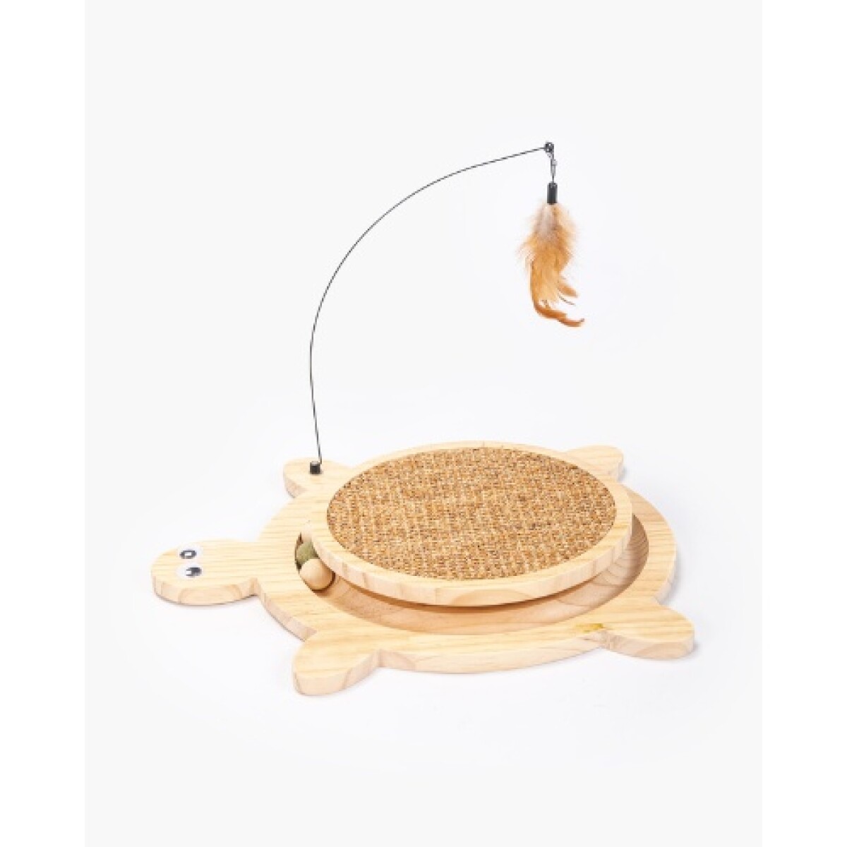 Juguete interactivo gatos madera y fibra de sisal Tortuga 35*32*30cm - Juguete Interactivo Gatos Madera Y Fibra De Sisal Tortuga 35*32*30cm 