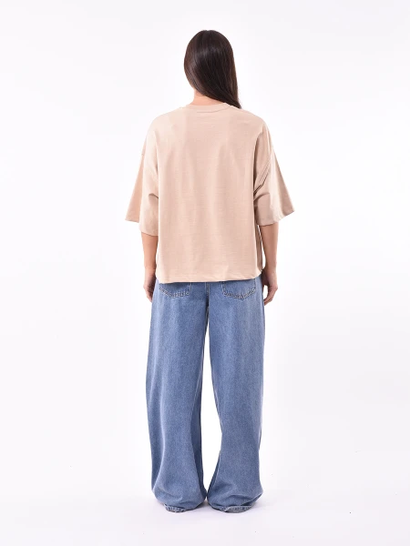 REMERA POPI BEIGE
