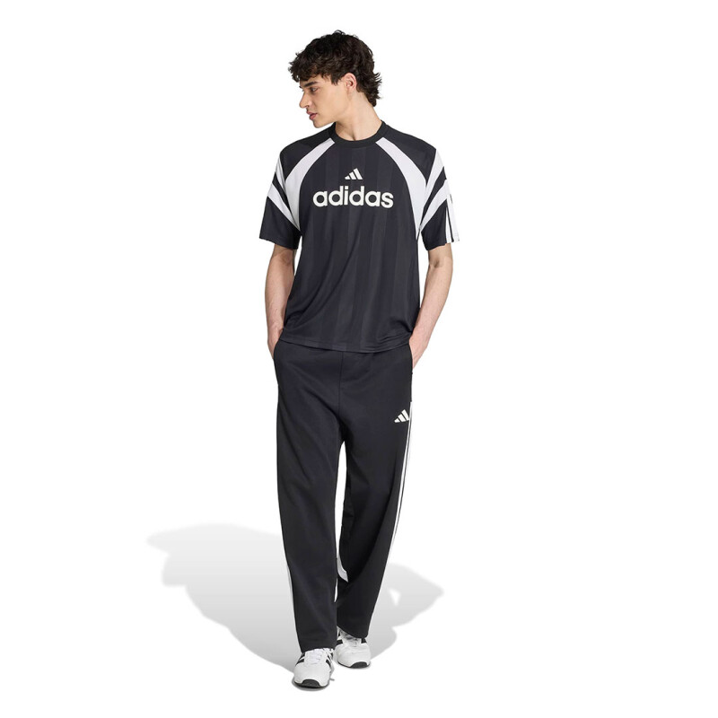 Remera de Hombre Adidas M Tiro Jrsy Negro - Blanco