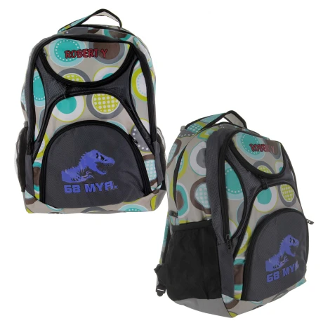 MOCHILA CIRCULOS C/ DINOSAURIO MOCHILA CIRCULOS C/ DINOSAURIO