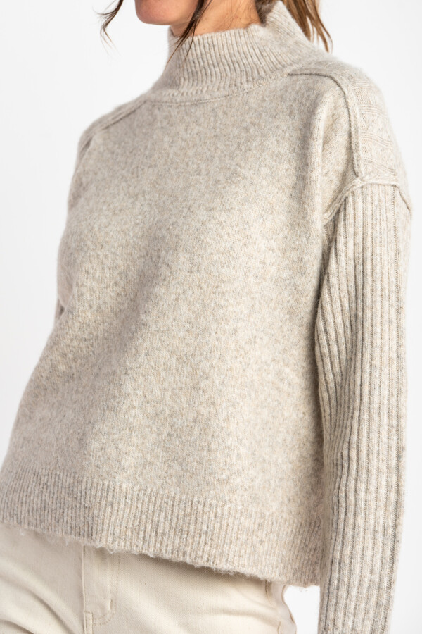 Polera Beige Melange