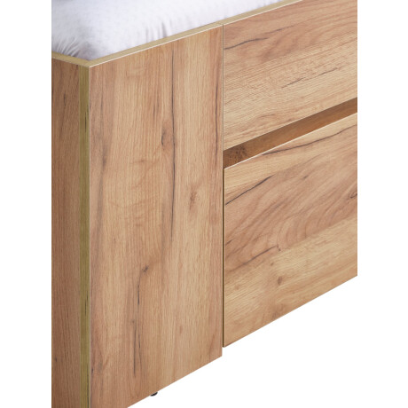 Estructura Cama Limfjorden 90X200 3 Cajones Roble