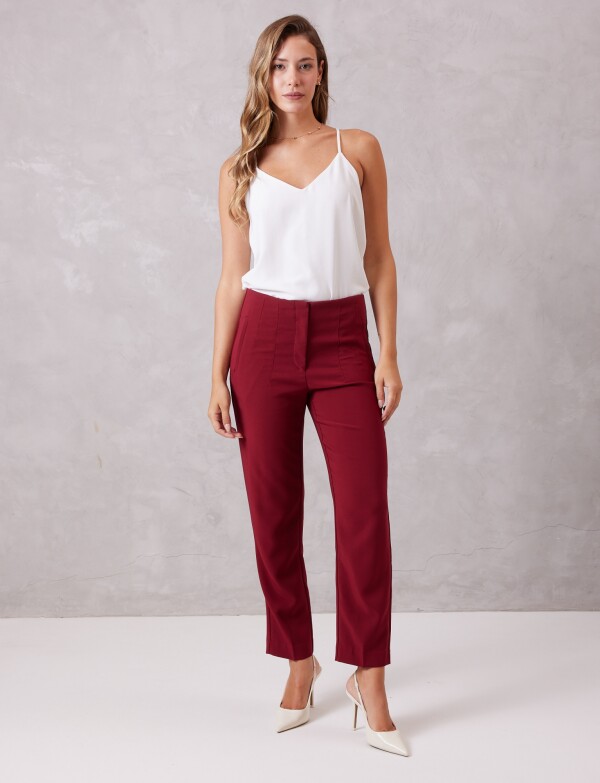 Pantalon Sastrero Slim BORDEAUX