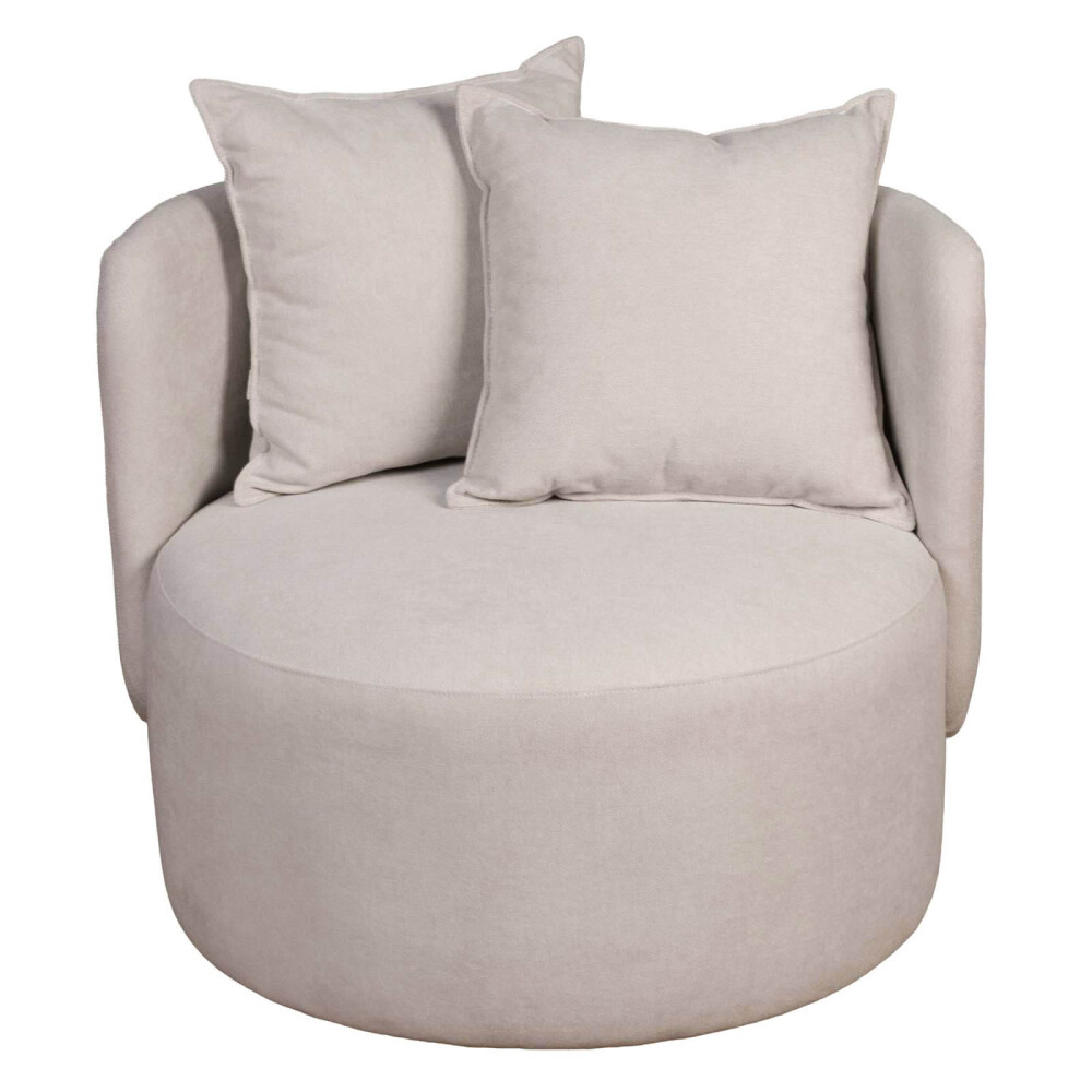 BUTACA 1 CUERPO TELA NATURAL-BEIGE LUNA NATURAL