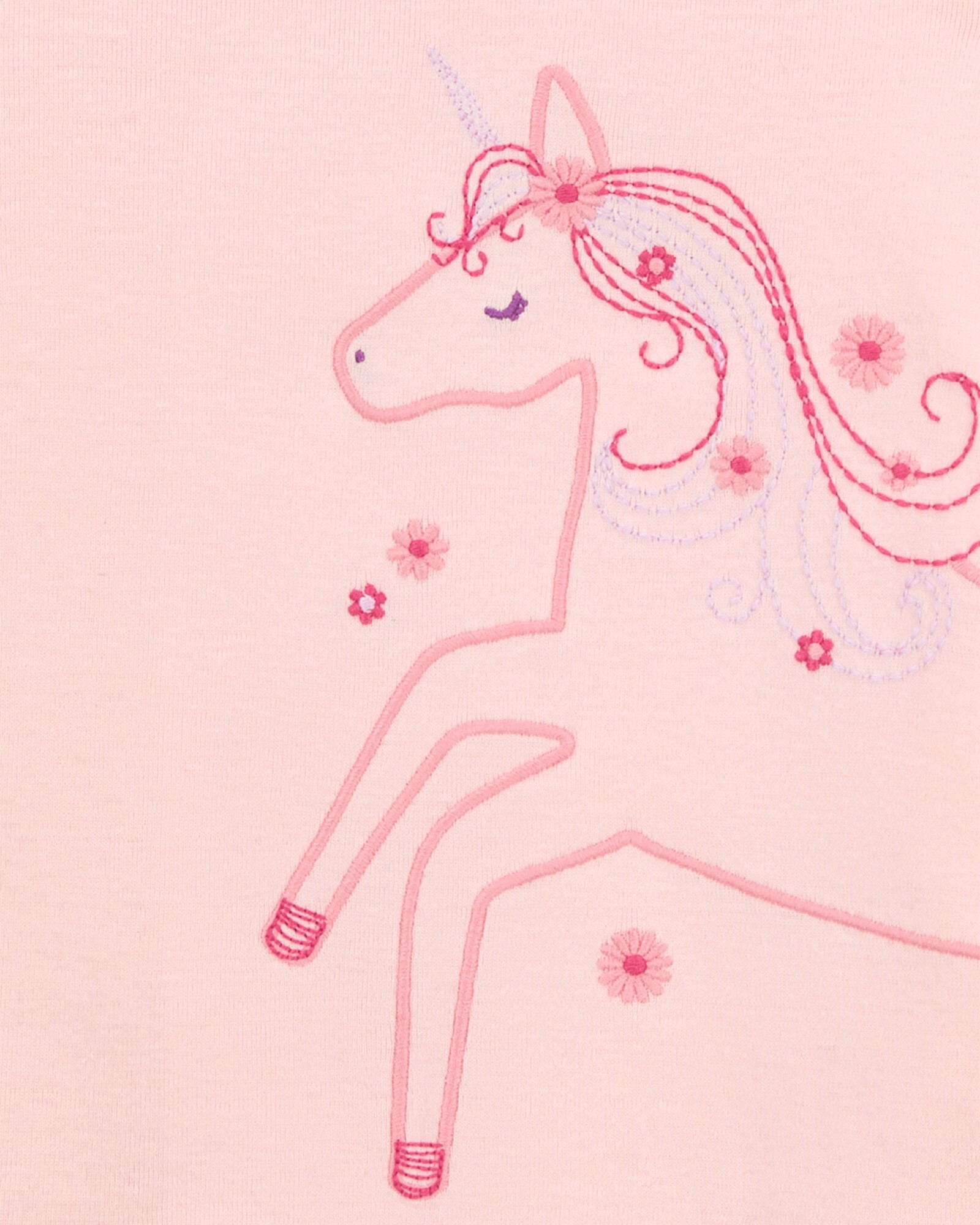 Pijama cuatro piezas de algodón, dos pantalones y dos remeras, diseño unicornios Pijama cuatro piezas de algodón, dos pantalones y dos remeras, diseño unicornios
