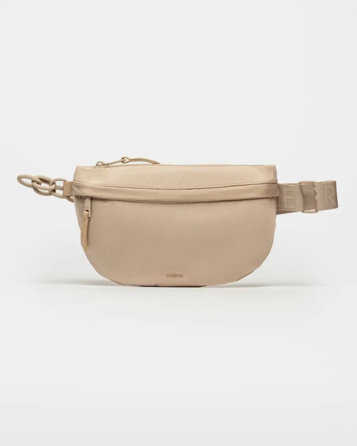 Riñonera Male Nylon Negro Taupe