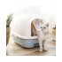 Baño Para Gato Sanitario Cerrado Bandeja Extraible Arenero Variante Color Marron Claro