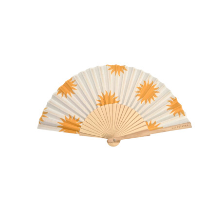 Abanico diseños en amarillo Sol