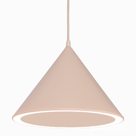 Luminaria Led integrada Cónica 32cm 18w Rosa