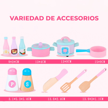Cocina De Madera Completa Con Heladera Lavarropa Acc Jug007019