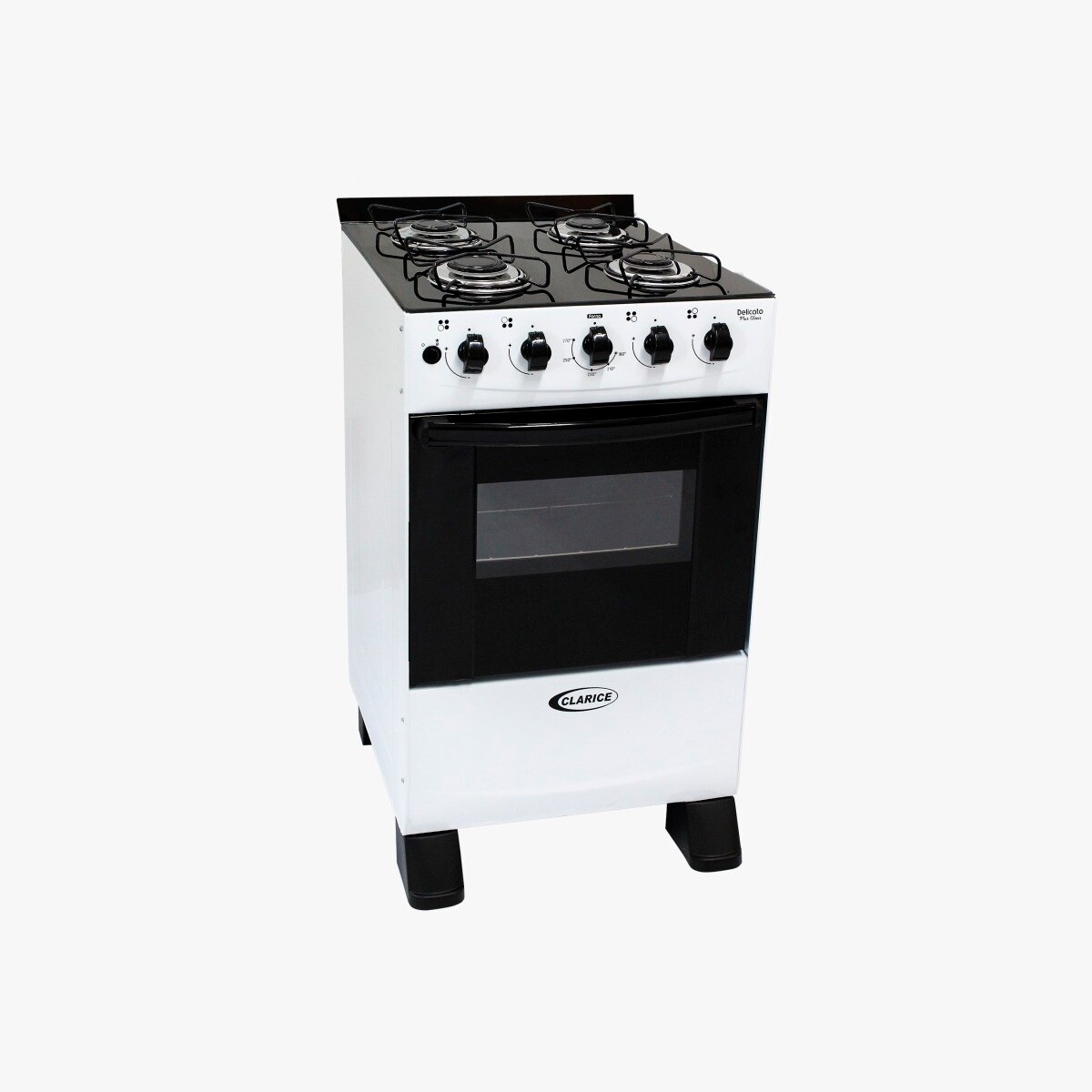 Cocina A Gas 4 Hornallas Delicato Plus Glass Blanco 