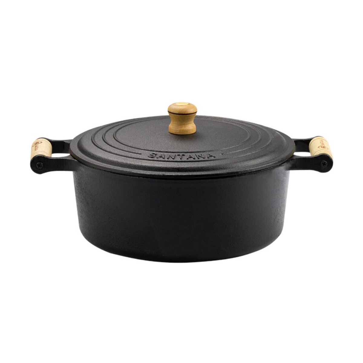 Cacerola hierro con asas 24 cm 4.1 L SANTANA 