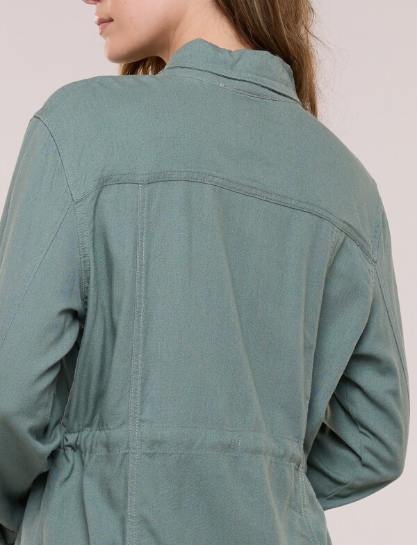 Sobrecamisa Utilitaria Con Cordón Ajustable OLIVA