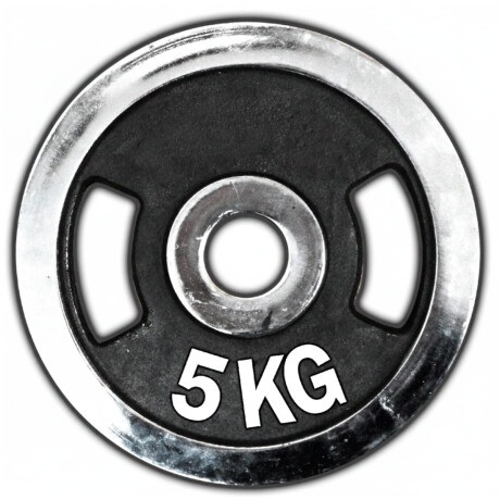 Disco Olímpico 10K C/ Agarre Expert Cromado Pesa P/ Barras y mancuernas Fit014002-10k