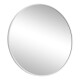 Espejo Redondo Circular 50 Cm Marco Hierro Negro Blanco