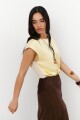 BLUSA LINO SATEN AMARILLO