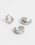 Bijou Cuff De metal Set De Earcuff De Metal Plateado - Plateado