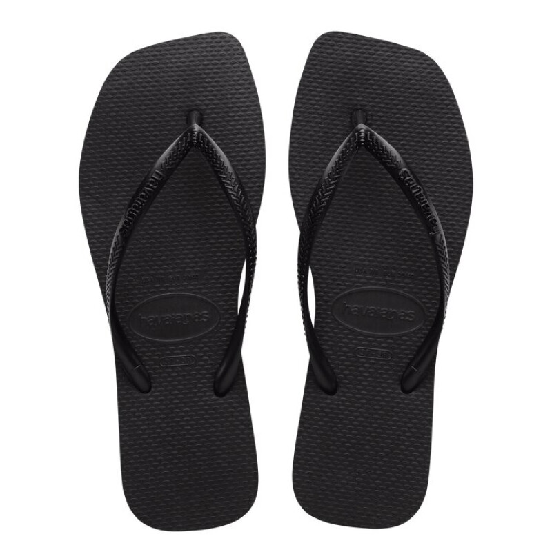 Sandalias de Mujer Havaianas Slime Square Negro