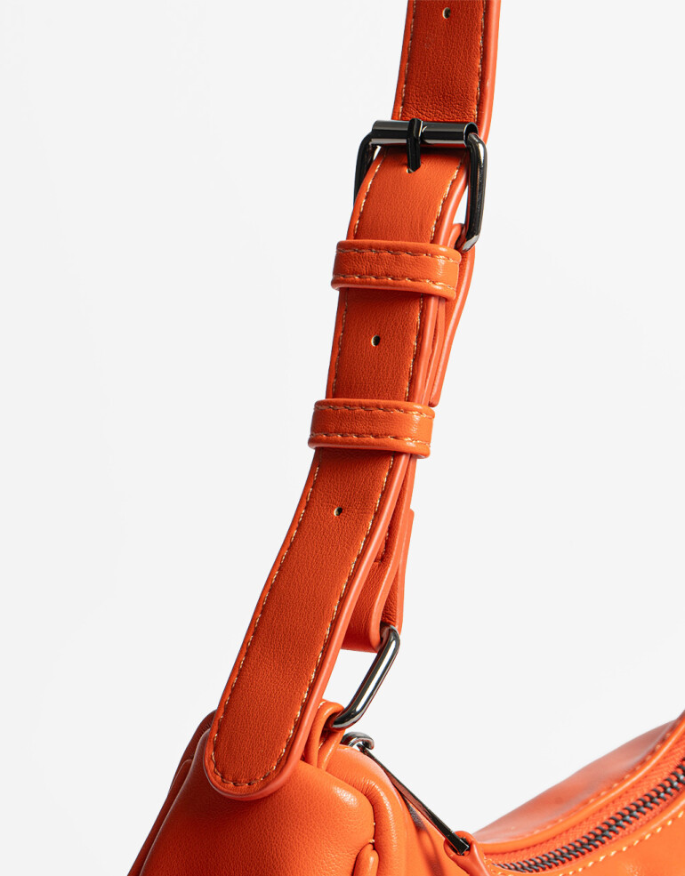 City Cartera City Con Bolsillos - Rojo Labial