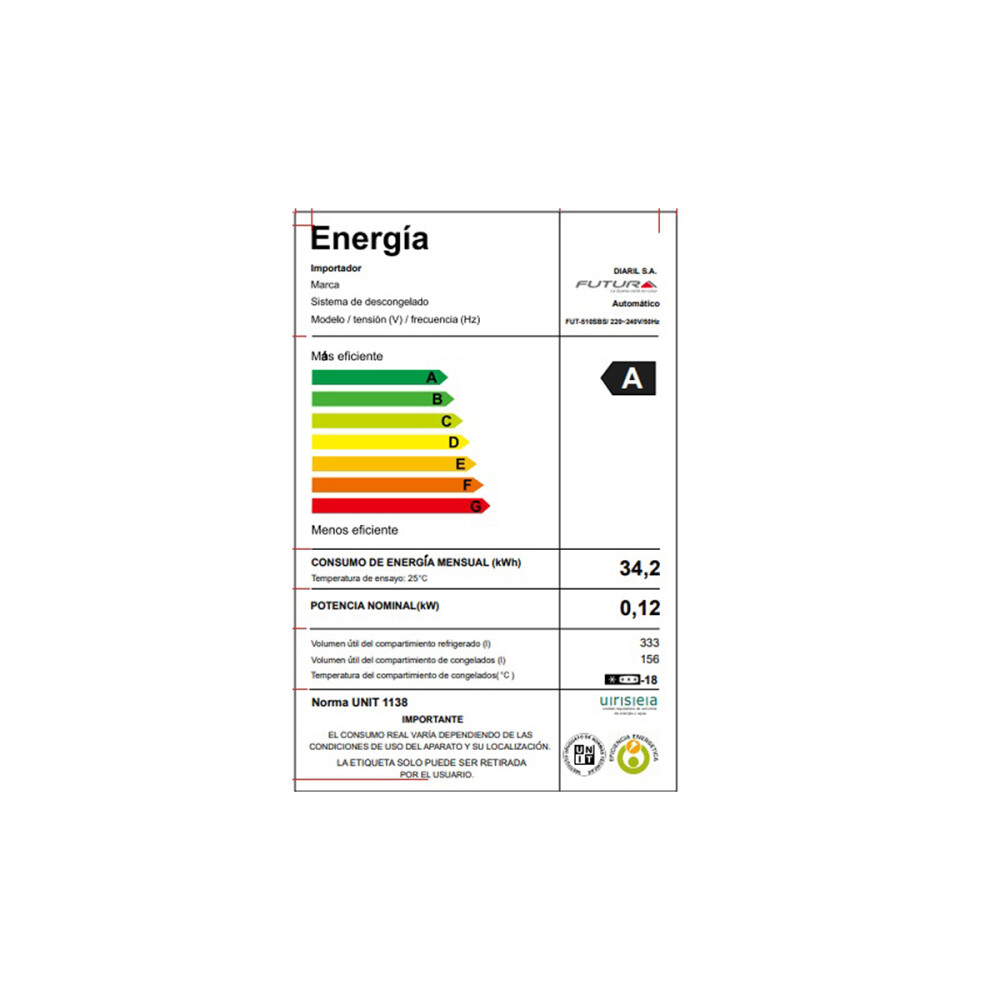 Heladera Side by Side Futura Plus FUT-510SBS 489 L Heladera Side by Side Futura Plus FUT-510SBS 489 L
