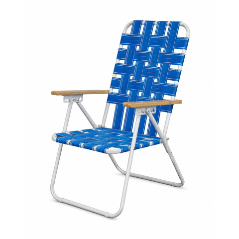 REPOSERA 20001 EPOXI AZUL Y BLANCO PLEGABLE POS.MADERA 5 POSICIONES CAÑO1" Reposera 20001 Epoxi Azul Y Blanco Plegable Pos.madera 5 Posiciones Caño1"