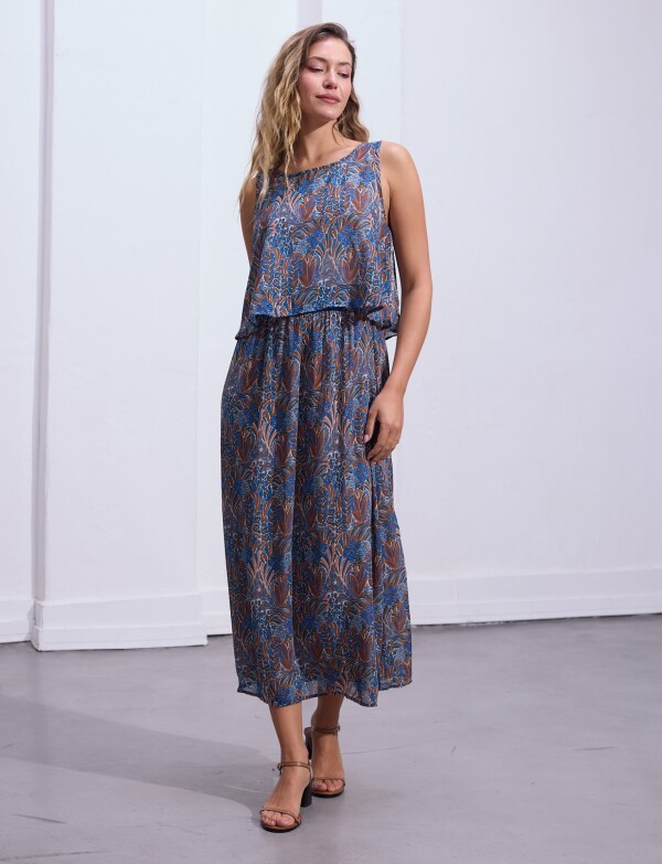 Vestido Maxi AZUL/MULTI