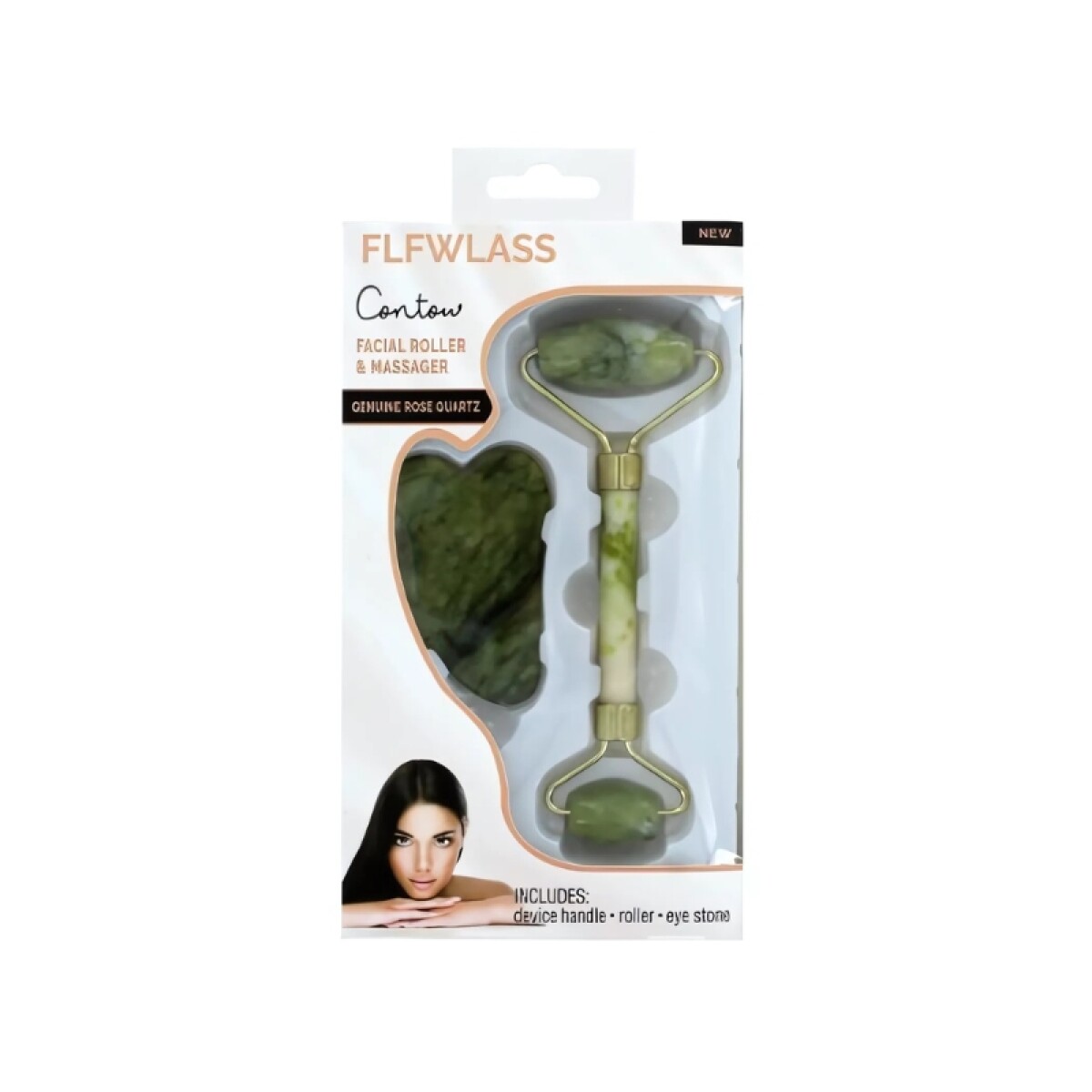 Kit x2 piezas rodillo masajeador facial - Color verde 
