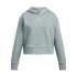 UA Rival Fleece Crop Hoodie-PPL GRN-348