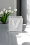 Bolsa cartulina eco 10x05x10 cm BLANCO