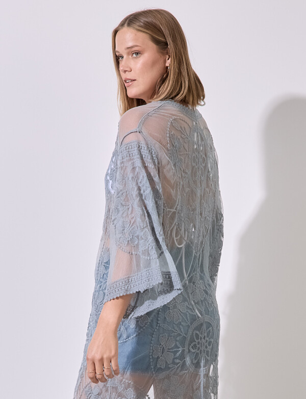 Kaftan Bordado GRIS