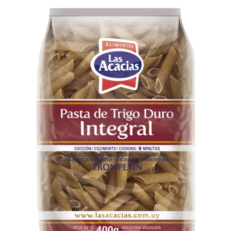 FIDEO LAS ACACIAS TRIGO DURO INTEG 400G TROMPETIN FIDEO LAS ACACIAS TRIGO DURO INTEG 400G TROMPETIN