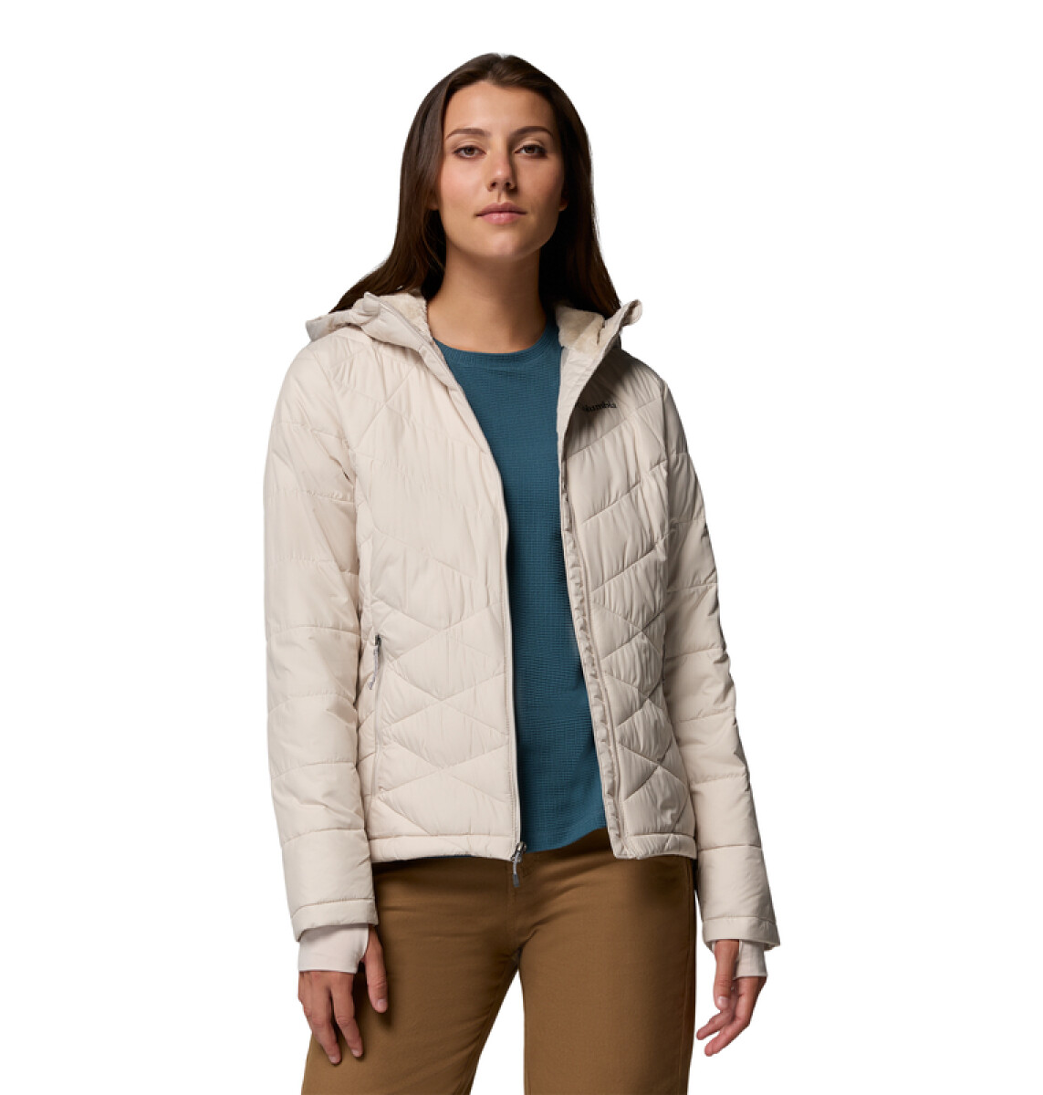 Campera Heavenly Hooded Mujer - DARK STONE 