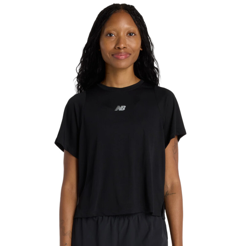 Remera MC New Balance Infinity - Blanco Remera MC New Balance Infinity - Blanco